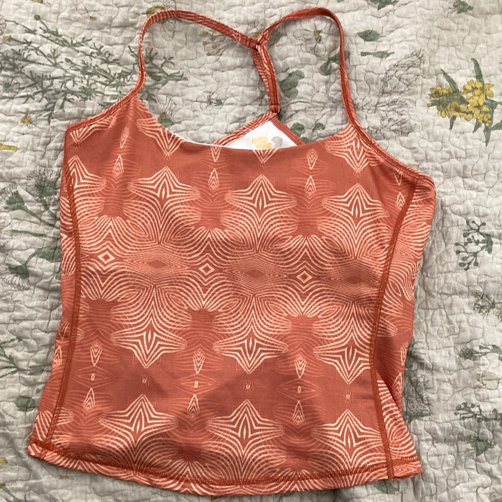 Mountain Hardwear Spaghetti Y Strap Racerback Tank Top w/ Shelf Bra Womens M